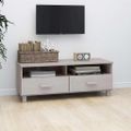 vidaXL TV skrinka HAMAR, biela 106x40x40 cm, borovicový masív