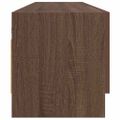 vidaXL Šatník hnedý dub 100x32,5x35 cm spracované drevo