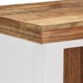 vidaXL Vysoká skrinka hnedo-biela 40x30x110 cm mangovník a akácia