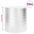 vidaXL Reflexná fólia za radiátor Strieborná 10 x 0,5 m Polyetylén