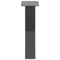 vidaXL Nohy konferenčného stolíka v tvare X, 2 ks, antracitové, 28 x (42-43) cm, oceľ