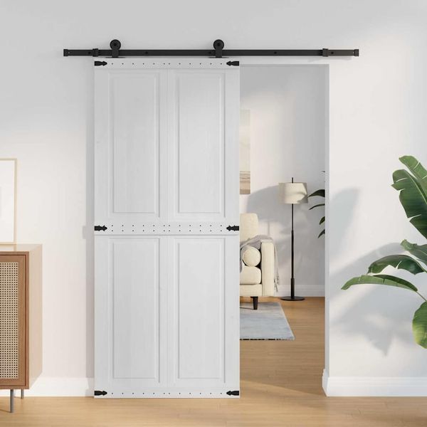 vidaXL Zavesené posuvné dvere Corona Biela 90 x 210 cm
