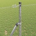 vidaXL Hexagonálny plotový základ 10 x 1,4 m Pozinkovaná oceľ