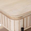 vidaXL Ručne vyrobený konferenčný stôl Biela 85 x 45 x 50 cm