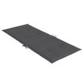 vidaXL Vankúše na stoličky 4 ks antracitová melanž 120x50x4 cm látka