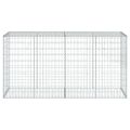 vidaXL Gabiónový kôš s krytom 200x50x100 cm pozinkované železo