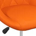 vidaXL Jedálenské stoličky 2 ks oranžové umelá koža
