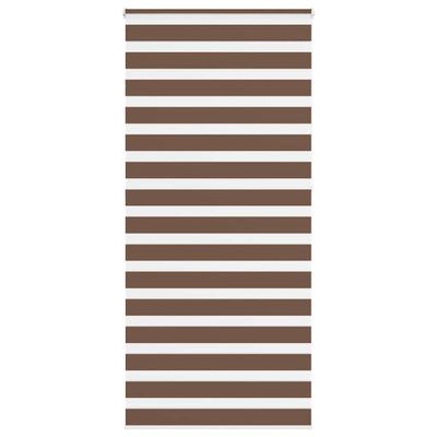vidaXL Zebra roleta hnedá 105x230 cm šírka látky 100,9 cm polyester