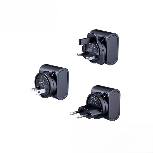 Nabíjacia súprava REMAX TRAVEL CHARGER SET 30W RP-U192 EU/UK/US ČIERNA