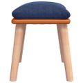vidaXL Podnožka modrá 45x29,5x35 cm látka a umelá koža