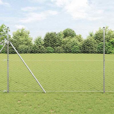 vidaXL Vonkajší šesťuholníkový fénový základný upevňovač 25 x 1,5 m