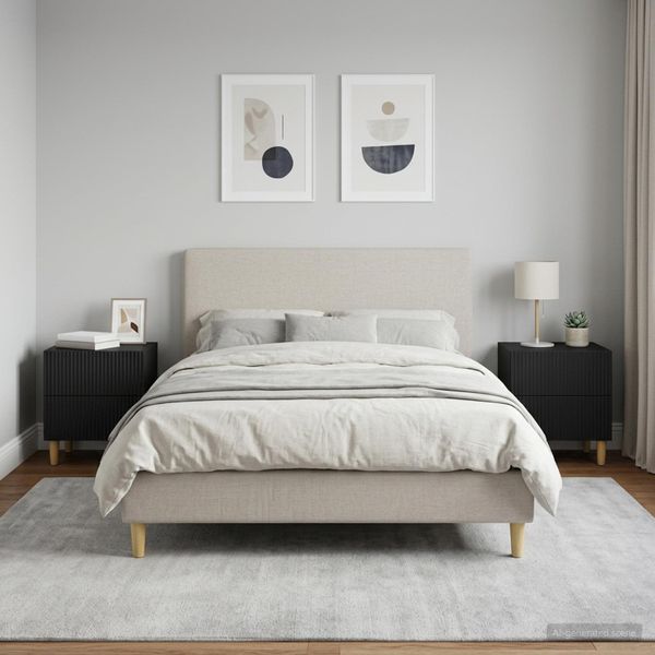 vidaXL Nočný stolík 2 ks Čierna 43 x 34,5 x 48 cm Kompozitné drevo