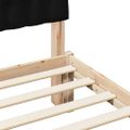 vidaXL Rám postele s čalúneným čelom Hnedá 200 x 200 cm