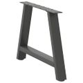 vidaXL Nohy konferenčného stolíka v tvare A, 2 ks, antracitové, 70 x (42-43) cm, oceľ