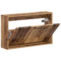 vidaXL Nástenný botník HOORN 71 x 17 x 43 cm Kompozitné drevo