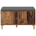 vidaXL Predsieňová lavica s vankúšom Staré drevo 80 x 38 x 46 cm