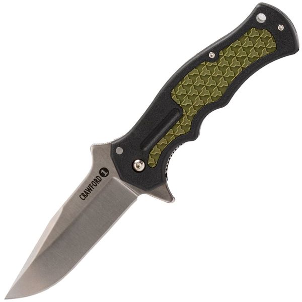 Cold Steel 20MWC Crawford Model 1 vreckový nôž 8,9 cm, čierno-zelená, Zy-Ex