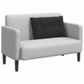 vidaXL Poduška na chrbát Čierna 80 x 50 cm Kordúrová tkanina
