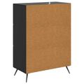 vidaXL Servírovacia skriňa Čierna 66 x 34,5 x 90 cm Kompozitné drevo