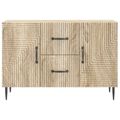 vidaXL Servírovacia skriňa so zásuvkou Dub sonoma 89 x 34,5 x 60 cm