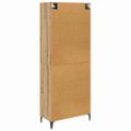 vidaXL Highboard Remeselný dub 69,5 x 34 x 180 cm Kompozitné drevo
