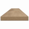 vidaXL Polica na knihy 3 úrovní 4 ks 100 x 10 x 1,5 cm Hnedá