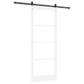 vidaXL Posuvné dvere 93 x 232 cm Masívne borovicové drevo a sklo