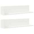 vidaXL Nástenné police 2 ks biele 60x11,5x18 cm kompozitné drevo