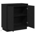 vidaXL LED komoda Čierny dub 71 x 34,5 x 75 cm Kompozitné drevo