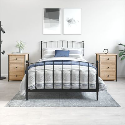 vidaXL Nočné stolíky 2 ks dub sonoma 40x36x60 cm kompozitné drevo