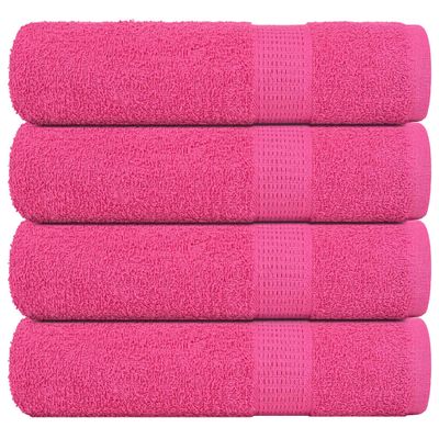 vidaXL Utierky na ruky FROGN 4 ks ružové 50x100 cm 360 g/m²