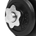 vidaXL 18-dielna sada činiek dumbbell 30 kg, liatina