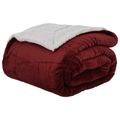 vidaXL Deky Bordeaux červená 150 x 200 cm 1.64 kg Flís