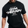 Tričko Gym Therapy Black - GymBeam, veľkosť M