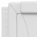 vidaXL Posteľ Viana s matracom biela 100x200 cm umelá koža
