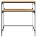 vidaXL Konzolový stolík dub sonoma 75 x 34,5 x 75 cm kompozitné drevo