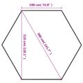 vidaXL Rozkladací záhradný stan so 6 stenami, krémovo biely 3,6x3,1 m