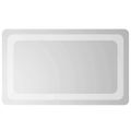 vidaXL Zrkadlo do kúpeľne s LED Priehľadná 50 x 30 cm tvrdené sklo