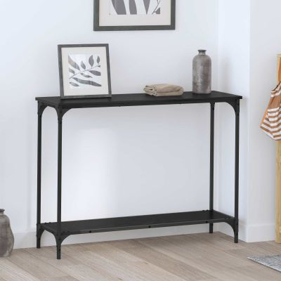 vidaXL Konzolový stôl Čierny dub 101 x 30.5 x 75 cm Kompozitné drevo