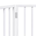 vidaXL Skladacia brána pre psa, 2 panely, biela 160 cm, topoľové drevo