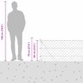 vidaXL Pletivový plot s betónovým podstavcom 10 x 0,6 m Zelená