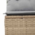 vidaXL Súprava záhradných pohoviek 9 ks Béžová polyratan