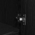 vidaXL Highboard Black Oak 29,5x34x119,5 cm Engineered Wood