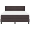 vidaXL Posteľ s pružinovým rámom Tmavohnedá 200 x 140 cm látka
