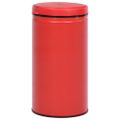 vidaXL Automatický odpadkový kôš, senzor 60 l, uhlíková oceľ, červený