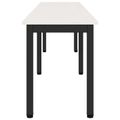 vidaXL lavička Biela 200 x 35 x 45 cm Masívne borovicové drevo