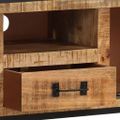 vidaXL TV skrinka 110x31x46 cm surové mangovníkové drevo