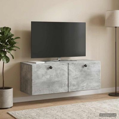 vidaXL Nástenná TV skrinka 78,5 x 31 x 30 cm Betónovo sivá