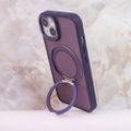 Otočné puzdro Mag Ring pre iPhone 12 / 12 Pro 6,1" fialová