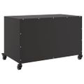 vidaXL TV skrinka čierna 68x39x43,5 cm oceľ